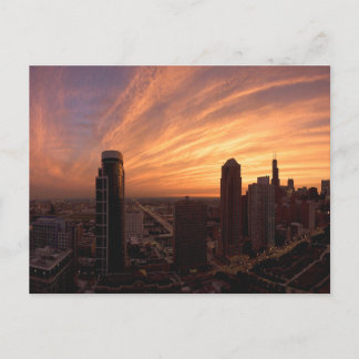 Carte Postale Chicago Twlight