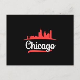 Carte Postale Chicago USA City Skyline Skyline Drôle idée cadeau