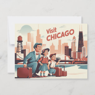 Carte Postale Chicago vintage