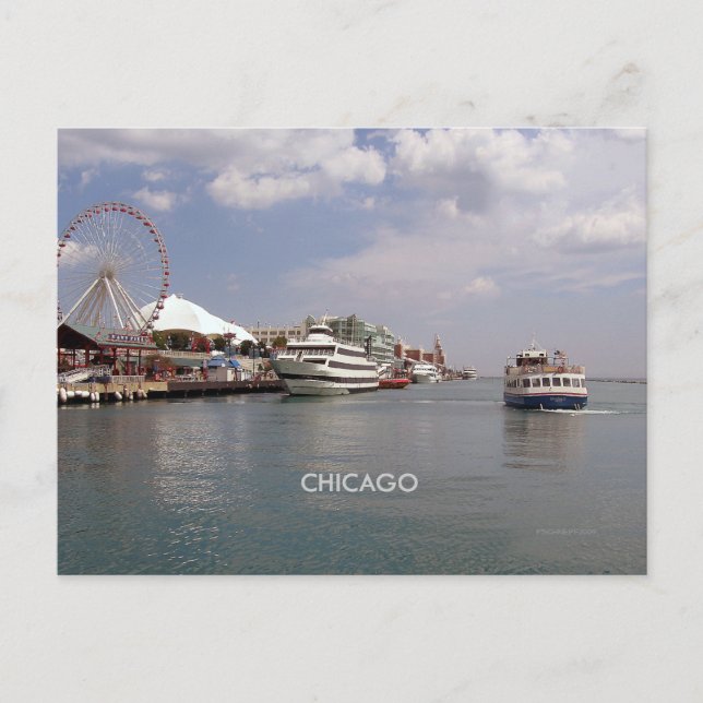 Carte Postale Chicago - Vue de Navy Pier (Devant)