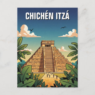Carte Postale Chichen Itza Mexico Travel