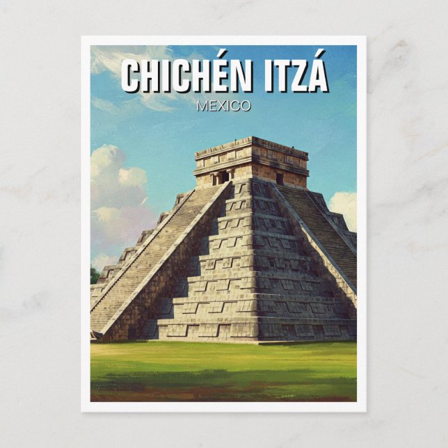 Carte Postale Chichen Itza Mexico Travel Beach (Devant)