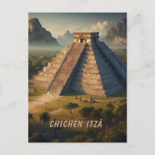 Carte Postale Chichén Itzá Yucatá Mexique Paysage Voyage