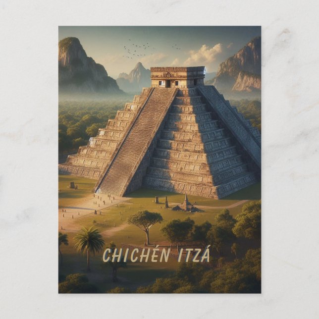 Carte Postale Chichén Itzá Yucatán Mexique Paysage Voyage (Devant)