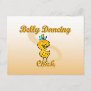 Carte Postale Chick dansant le ventre