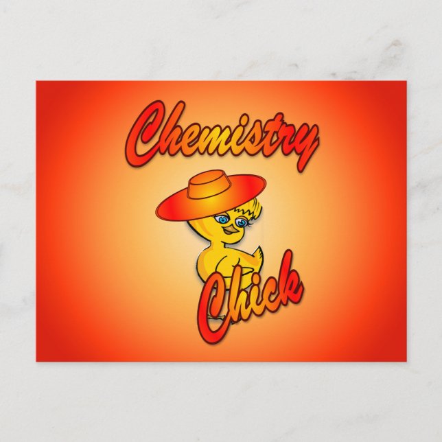 Carte Postale Chick de chimie #5 (Devant)