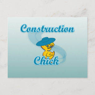 Carte Postale Chick de construction #3