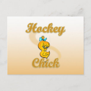 Carte Postale Chick de hockey