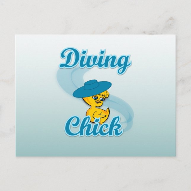 Carte Postale Chick de plongée #3 (Devant)