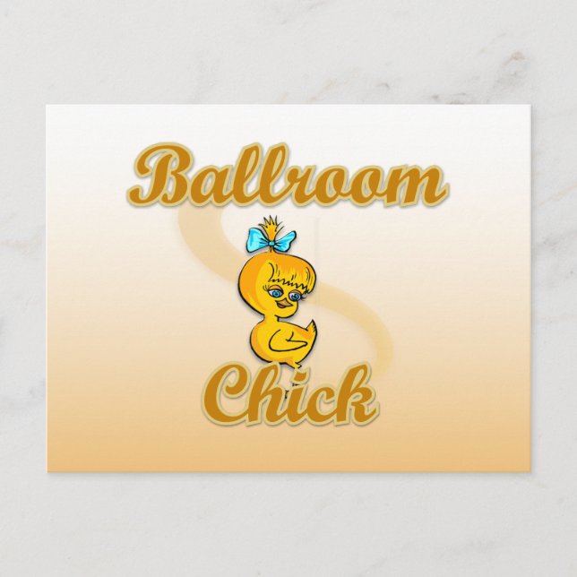 Carte Postale Chick de salle de bain (Devant)