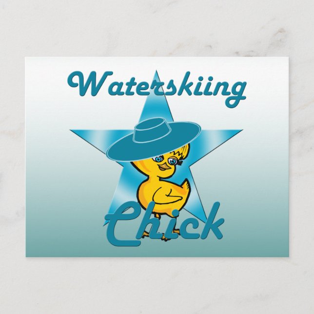 Carte Postale Chick de ski nautique #7 (Devant)