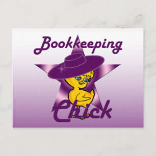 Carte Postale Chick de tenue de livres #9