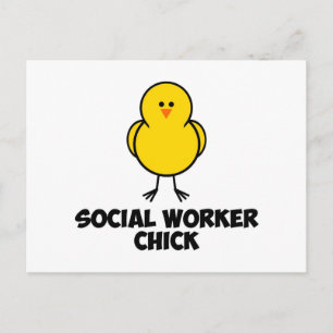 Carte Postale Chick de travailleur social
