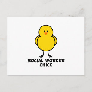 Carte Postale Chick de travailleur social