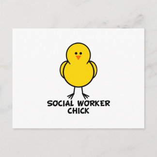 Carte Postale Chick de travailleur social