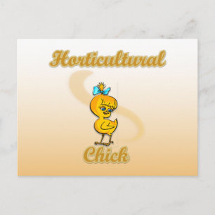 Carte Postale Chick horticole