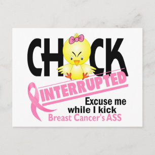 Carte Postale Chick Interrompu 2 Cancer du sein