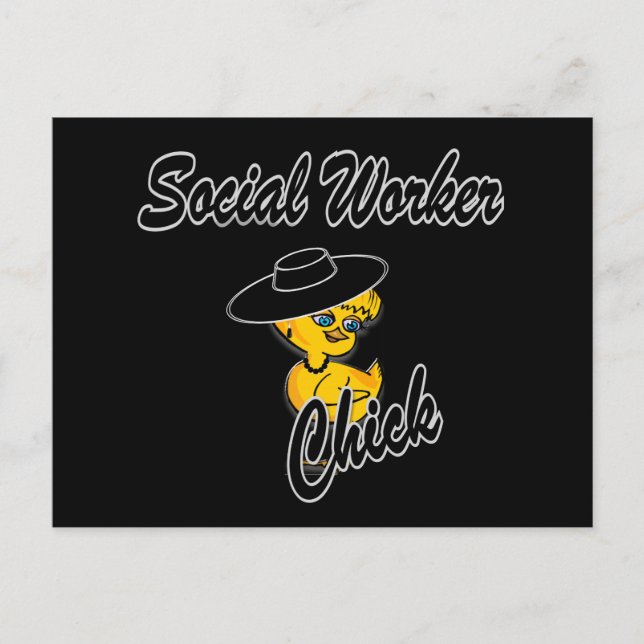 Carte Postale Chick ouvrier social #4 (Devant)
