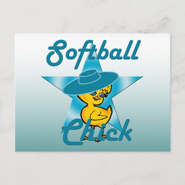 Carte Postale Chick Softball #7 (Devant)