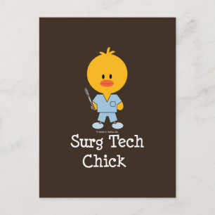 Carte postale Chick Surg Tech

