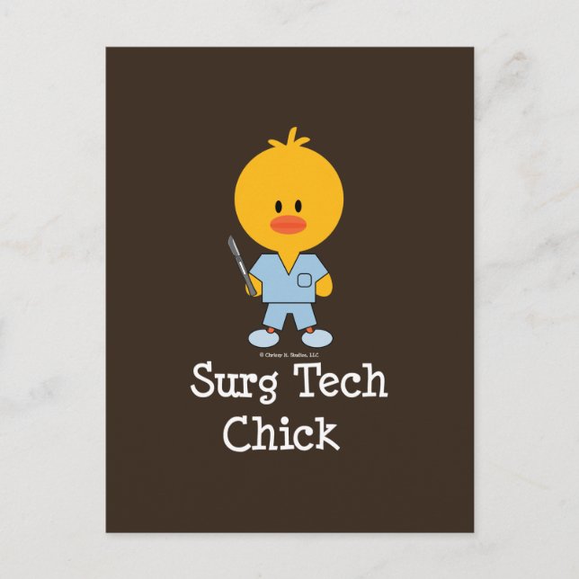 Carte postale Chick Surg Tech (Devant)