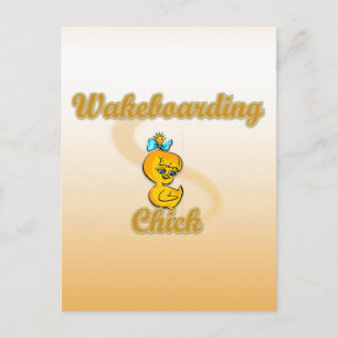 Carte Postale Chick Wakeboard