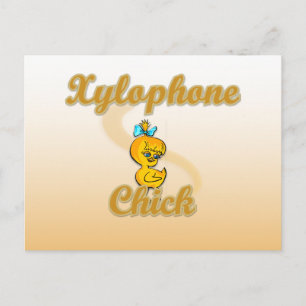 Carte Postale Chick Xylophone