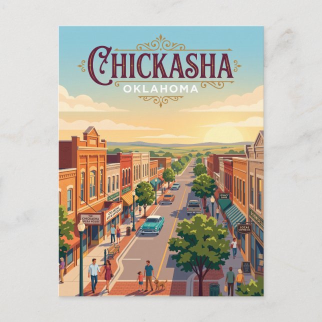 Carte Postale Chickasha, Oklahoma (Devant)