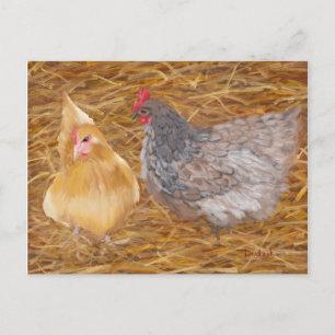 Carte Postale Chicken Friends JW
