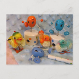 Carte Postale Chicks and Eggs Postcard
