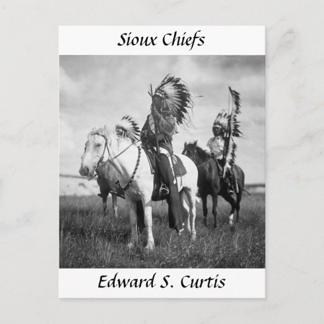 Carte Postale Chiefs sioux, 1905 (Devant)