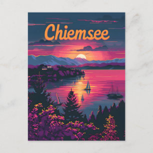 Carte Postale Chiemsee Allemagne Bavière