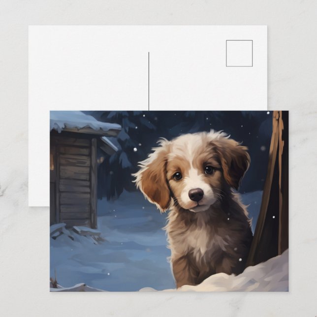 Carte postale Chien 1-9 (Devant / Derrière)