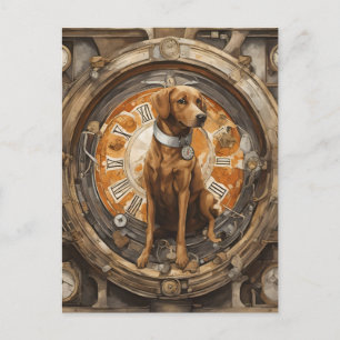 Carte Postale Chien à vapeur