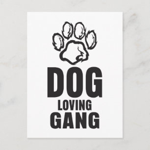 Carte Postale Chien Aimant Gang