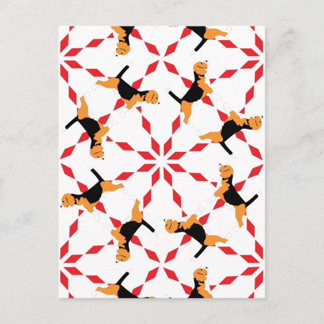 Carte Postale Chien Beagle (Devant)