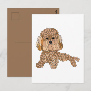 Carte Postale Chien Caniche