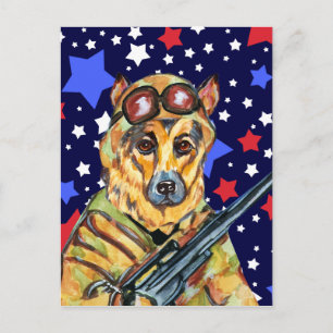 CARTE POSTALE CHIEN DE BERGER ALLEMAND VENDU