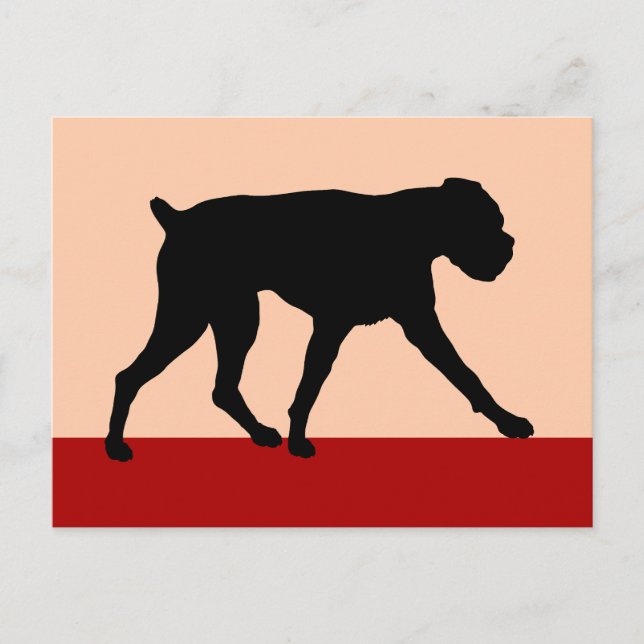 Carte Postale Chien de boîte d'art moderne (Devant)