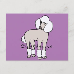 Carte Postale Chien de caniche standard Thunder_Cove