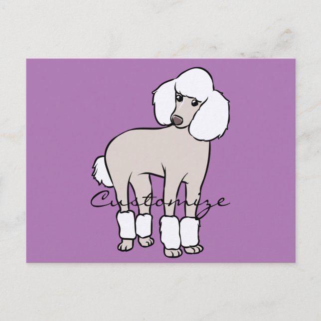 Carte Postale Chien de caniche standard Thunder_Cove (Devant)