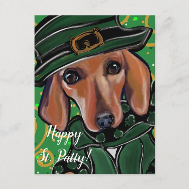 CARTE POSTALE CHIEN DE CHIEN ROUGE (Devant)