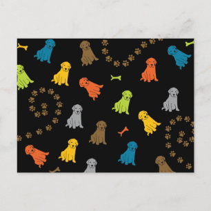 Carte Postale chien de laboratoire