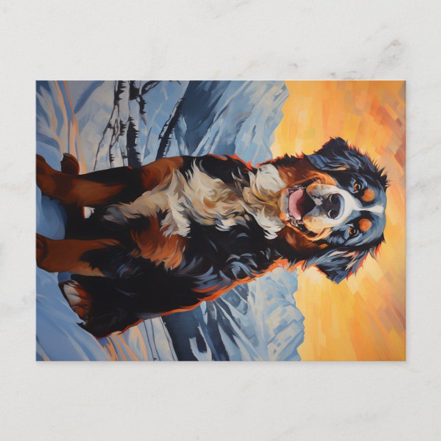 Carte Postale Chien de montagne bernois (Devant)