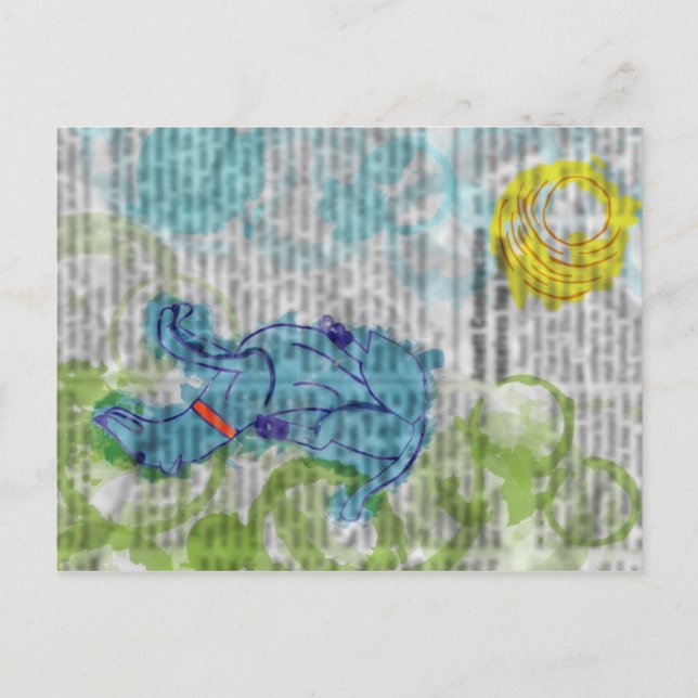 Carte Postale Chien de rêve (Devant)