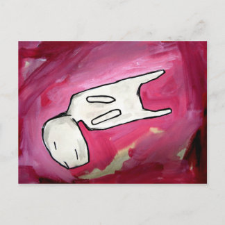 Carte Postale chien de sommeil Dino