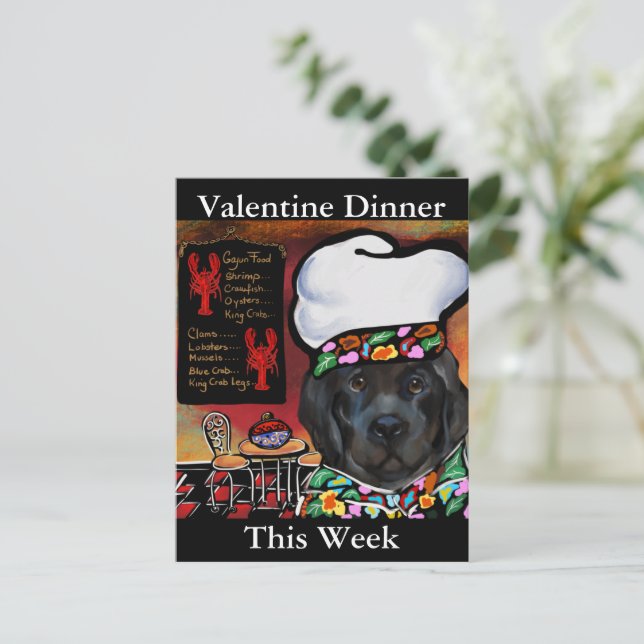 Carte Postale Chien de Terre-Neuve             (Debout devant)