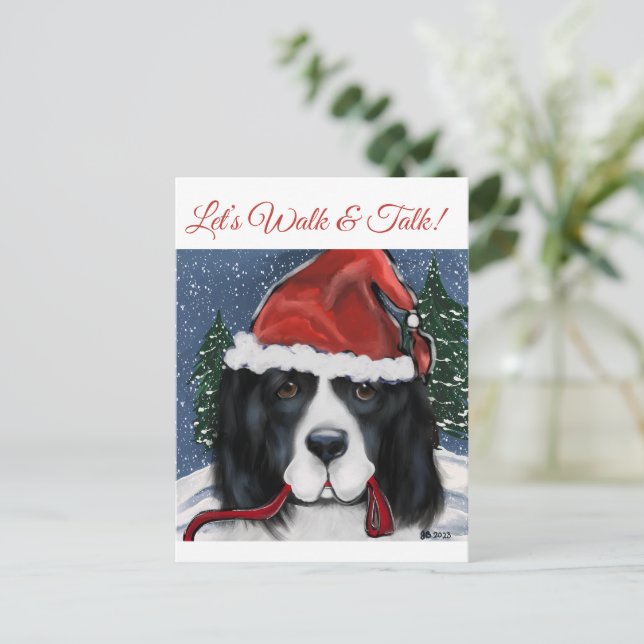 Carte Postale Chien de Terre-Neuve (Debout devant)