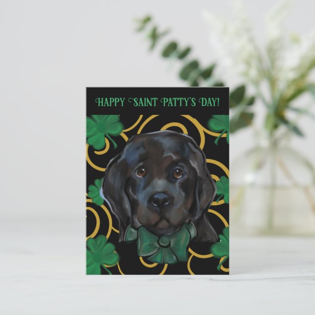 Carte Postale Chien de Terre-Neuve (Debout devant)