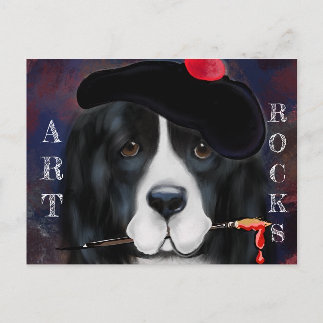Carte Postale Chien de Terre-Neuve (Devant)